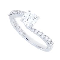 Ringe Damiani Dame Promessa pavé in Gold Diamante 0.31 Ct 81109026 - 81109026